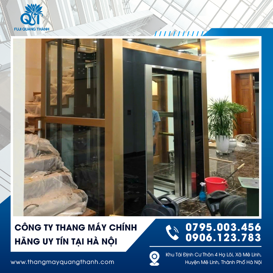 Đơn vị cung cấp và lắp đặt thang máy chính hãng, đáp ứng tiêu chuẩn an toàn quốc tế.