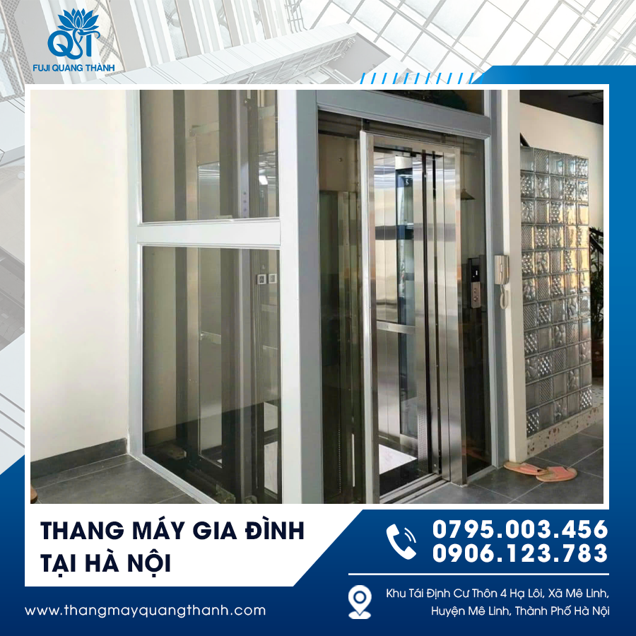 Thang máy kính giúp mở rộng không gian và tăng tính thẩm mỹ